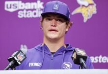 JJ McCarthy de los Vikings dice que el tobillo aún no está ‘al 100%’ y da un cronograma de recuperación de la lesión