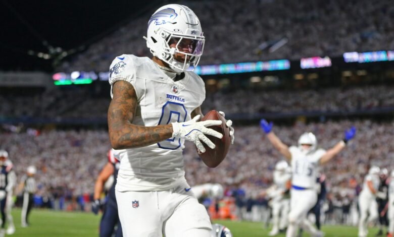 Keon Coleman habla sobre mejorar la ‘madurez’ después de la derrota del primer trimestre ante los Patriots Keon Coleman habla sobre mejorar la ‘madurez’ después de la derrota del primer trimestre ante los Patriots