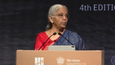 Nirmala Sitharaman dijo que la capacidad de la India para absorber los choques externos es fuerte en el cambio económico mundial.
