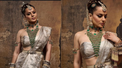 Kangana Ranaut está aturdida en la apariencia de novia rigal mientras regresa a la rampa