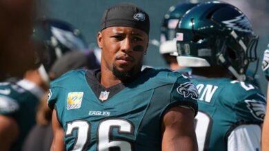 Lesión de Saquon Barkley: Eagles RB (Knee) dijo que tenía ‘dolor común’, ‘muy emocionado’ al jugar a los gigantes en ‘tnf’