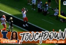 Ca’lil Valentine se apresuró a TD 25 yardas para expandir el liderazgo de Illinois en Purdue