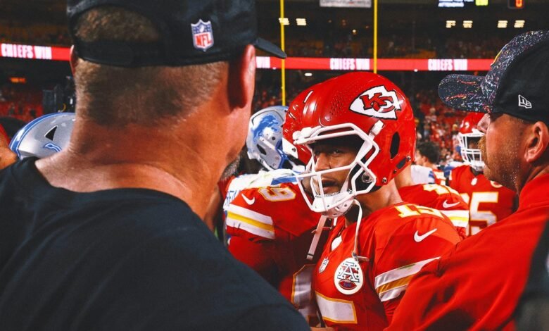 Patrick Mahomes y Brian Branch involucrados en la pelea posterior al juego entre Lions y Chiefs