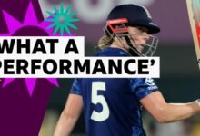 Mujeres de cricket de la Copa Mundial: Heather Knight guía a Inglaterra para ganar contra Bangladesh
