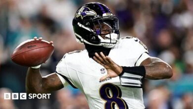 Lamar Jackson regresa para llevar a los Baltimore Ravens a la victoria ante los Miami Dolphins Lamar Jackson regresa para llevar a los Baltimore Ravens a la victoria ante los Miami Dolphins