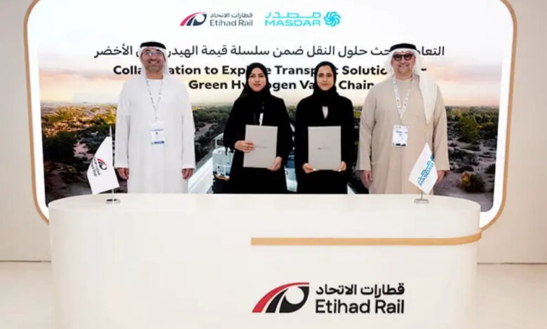 Masdar y Etihad Rail se asocian para el transporte de hidrógeno ecológico en los EAU – Hydrogen Fuel News