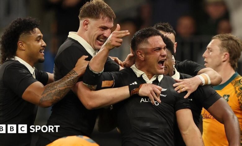 Campeonato de rugby: Nueva Zelanda derrotó a Australia 28-14 en Perth