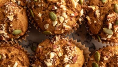 Muffins de calabaza y gloria de la mañana (un reconfortante desayuno de otoño)