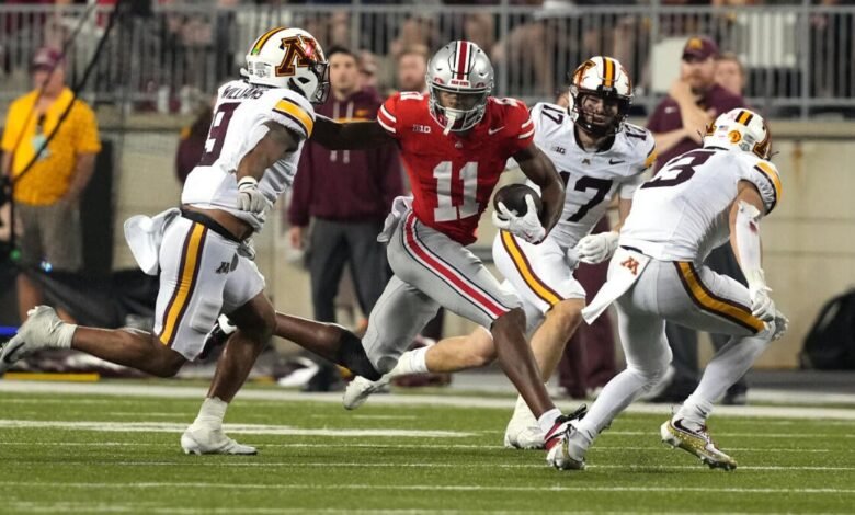 Clase de fútbol universitaria: Ohio State gana ‘One’ Mark, Texas es ‘F’ en la Semana 6