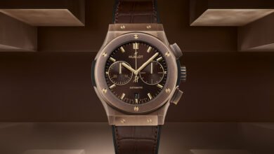 Reloj cronógrafo Hublot Classic Fusion en marrón bronce