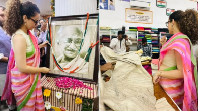 Kangana Ranaut Gandhi habló sobre la importancia de Khadi en Jayanti