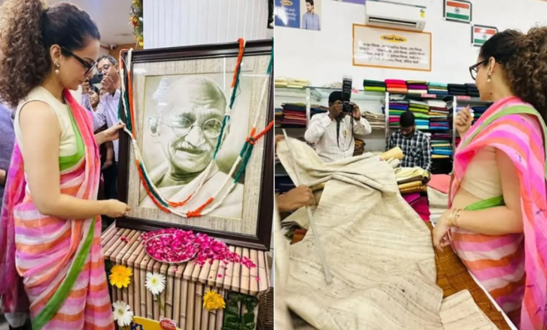 Kangana Ranaut Gandhi habló sobre la importancia de Khadi en Jayanti