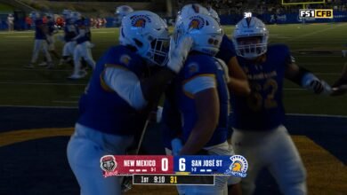 Steve Chavez-Soto golpeó a TD cuatro yardas, trayendo el estado de San José a Nuevo México
