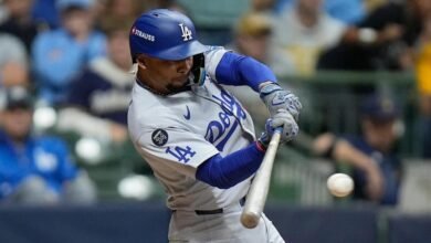 Probabilidades, predicciones, líneas, selecciones y mejores apuestas de Dodgers contra Dodgers. Brewers NLCS Game 2 de un modelo probado