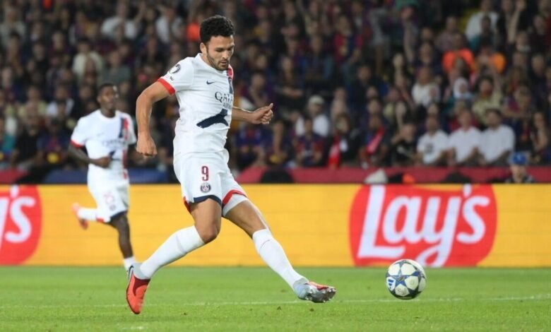 El objetivo de la Harry Kane Champions League juega un papel importante en el ganador de Goncalo Ramos para PSG en Barcelona.