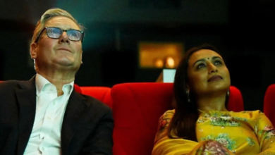 El primer ministro del Reino Unido, Care Starmar, se reúne con Rani Mukherjee durante sus visitas a Mumbai