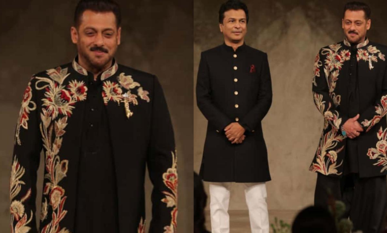 Salman Khan hizo Royalty Exeuded mientras el diseñador Vikram Fadnis regresa a la rampa Salman Khan hizo Royalty Exeuded mientras el diseñador Vikram Fadnis regresa a la rampa