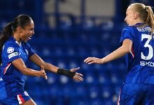 Thompson marcó el primer gol que ayudó al Chelsea a derrotar al Paris FC en la Liga de Campeones.