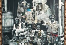 Los collages de técnicas mixtas de Stan Squirewell combinan fotografía histórica anónima con garbo: grande.