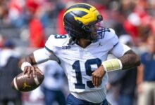Michigan en comparación con Wisconsin predicho, seleccionado, probabilidades, propagación, ver Live Where