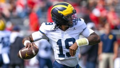 Michigan en comparación con Wisconsin predicho, seleccionado, probabilidades, propagación, ver Live Where