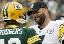 Aaron Rodgers necesita 116 yardas aéreas para superar a Ben Roethlisberger en la lista de anotadores de todos los tiempos