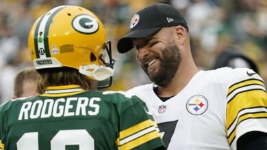 Aaron Rodgers necesita 116 yardas aéreas para superar a Ben Roethlisberger en la lista de anotadores de todos los tiempos