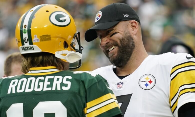 Aaron Rodgers necesita 116 yardas aéreas para superar a Ben Roethlisberger en la lista de anotadores de todos los tiempos Aaron Rodgers necesita 116 yardas aéreas para superar a Ben Roethlisberger en la lista de anotadores de todos los tiempos