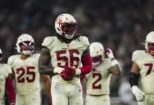 El cardenal excluyó a DL Darius Robinson