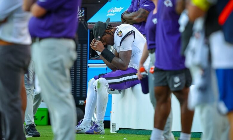 John Harbaugh es mamá en la lesión de Lamar Jackson