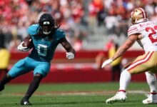 NFL, ajustando el Christian McCaffrey $ 23,186 por reducir su casco al Devin Lloyd de Jaguars.