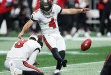 Los pateadores de la NFL tienen 77 de 108 desde más de 50 yardas esta temporada.