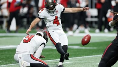 Los pateadores de la NFL tienen 77 de 108 desde más de 50 yardas esta temporada.