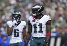 Devonta Smith: AJ Brown quiere lo mejor para el equipo, el crimen debe ser mejor