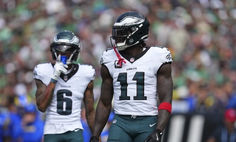 Devonta Smith: AJ Brown quiere lo mejor para el equipo, el crimen debe ser mejor