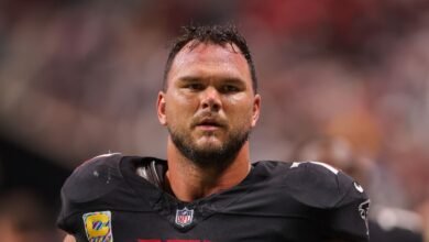 Jake Matthews no participó en la práctica de los Falcons; Darnell Mooney regresa