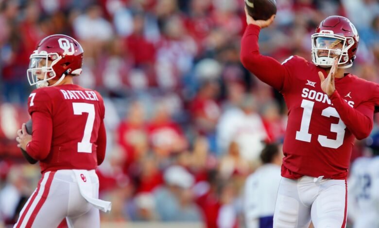 Spencer Rattler: Tomar el lugar de Caleb Williams en la banca en Oklahoma fue una bendición disfrazada. Spencer Rattler: Tomar el lugar de Caleb Williams en la banca en Oklahoma fue una bendición disfrazada.