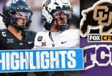 Buffaloes de Colorado vs. TCU Ranas con cuernos Highlights | Foot College Football