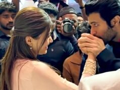 Vijay Deverkonda besa la mano de Rashmika