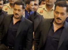 Salman Khan viste un traje negro; La superestrella se detuvo para tomarse selfies con sus fans; Gana corazones en línea