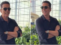 Akshay Kumar convirtió una visita al aeropuerto en una sesión de fotos improvisada y posó para los paparazzi.