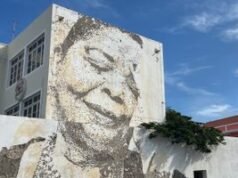 Mural de Cesaria en Mindelo, Cabo Verde