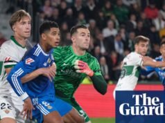 La excelente actuación del Elche obligó al Real Madrid a rendirse, pero lamenta el potente golpe de Bellingham | la liga