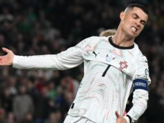 Cristiano Ronaldo recibió una histórica tarjeta roja en la derrota de Portugal ante Irlanda en la fase de clasificación para el Mundial