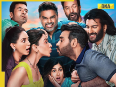 Ajay Devgan y Rakul Preet Singh preparan una secuela llena de risas con Luv Ranjan, pero mientras Madhavan se roba el show, Meezan Jaffrey se rompe los jeans.