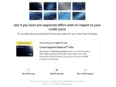 Oferta de aprobación previa de “hasta 175,000 puntos” para algunos interesados en la tarjeta Chase Sapphire Reserve®