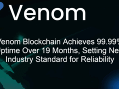 Venom Blockchain logra un tiempo de actividad del 99,99% en 19 meses, estableciendo un nuevo estándar de confiabilidad en la industria