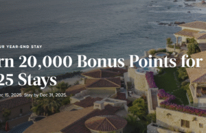 20,000 puntos de bonificación cuando se hospeda más de dos noches y gasta $2,000 en casas y villas de Marriott