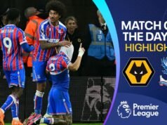 Palace alcanzó los cuatro primeros cuando Edwards perdió su primer juego como jefe de los Wolves