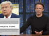 Seth Meyers analiza el largo discurso de Trump sobre Epstein en Truth Social